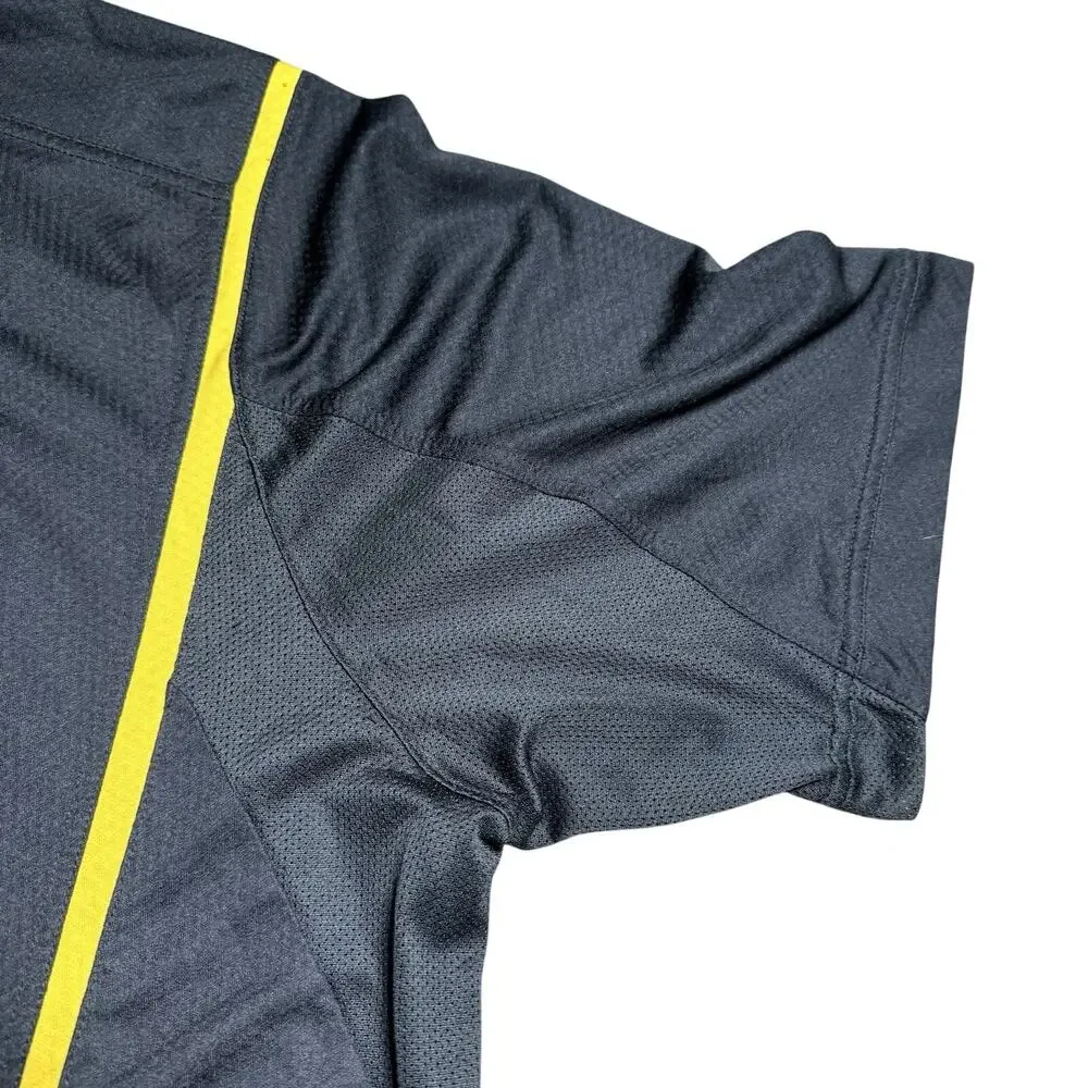 Vtg‎ Nike Team Mizzou Missouri Tigers Polo Shirt Mens 2XL FitDry Black Gold NCAA